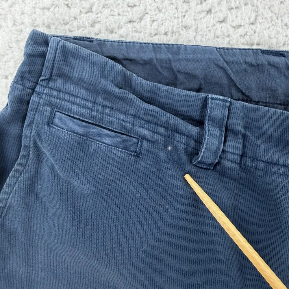 Tori Richard Shorts Mens 34 Blue Chino Stretch Flat Front 9 Inseam Casual Summer
